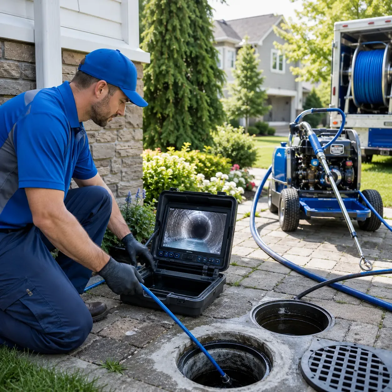 Outdoor drain cleaning professionals serving Rock City Falls, NY