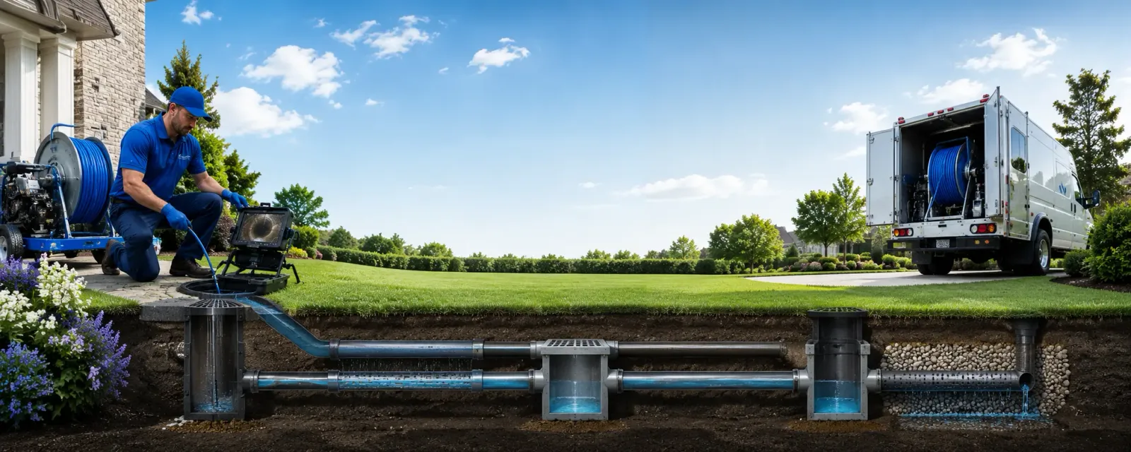 Outdoor drain cleaning information for Rock City Falls, NY